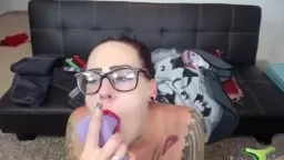 Sexy inked housewife Harley with lot of dirty talks